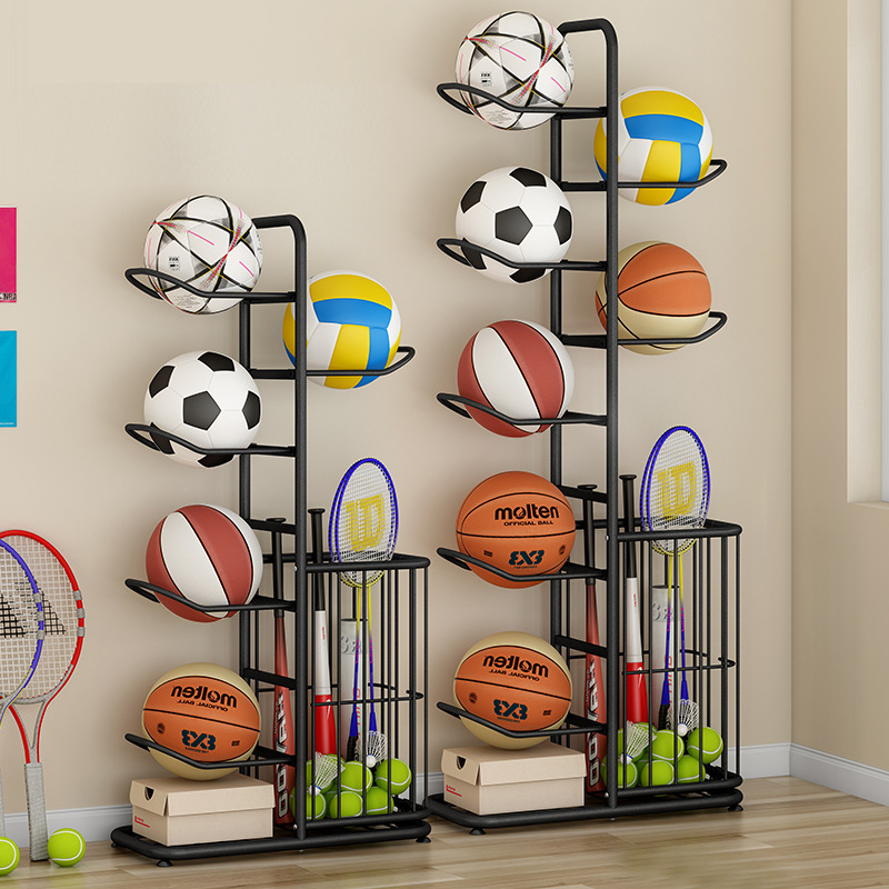Sports Equipment For Badminton - Sports Ball Storage Rack Basketball Badminton