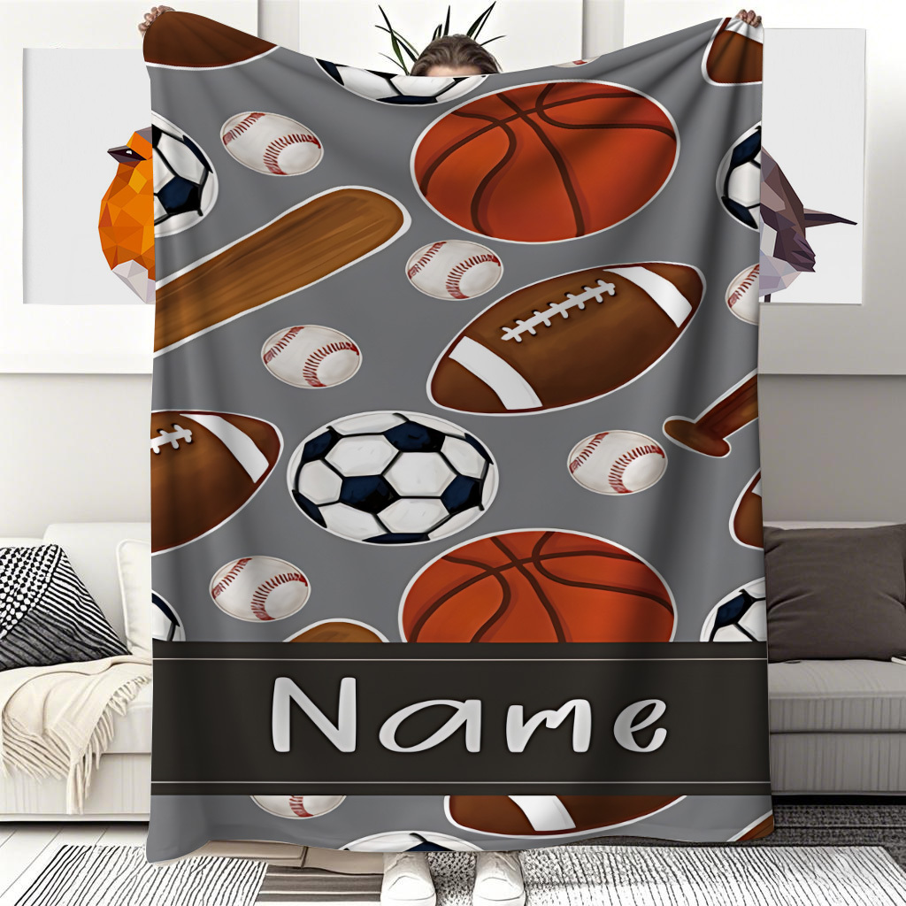 1 Custom name blanket sports e - Sports Equipment With Names 评论和价格