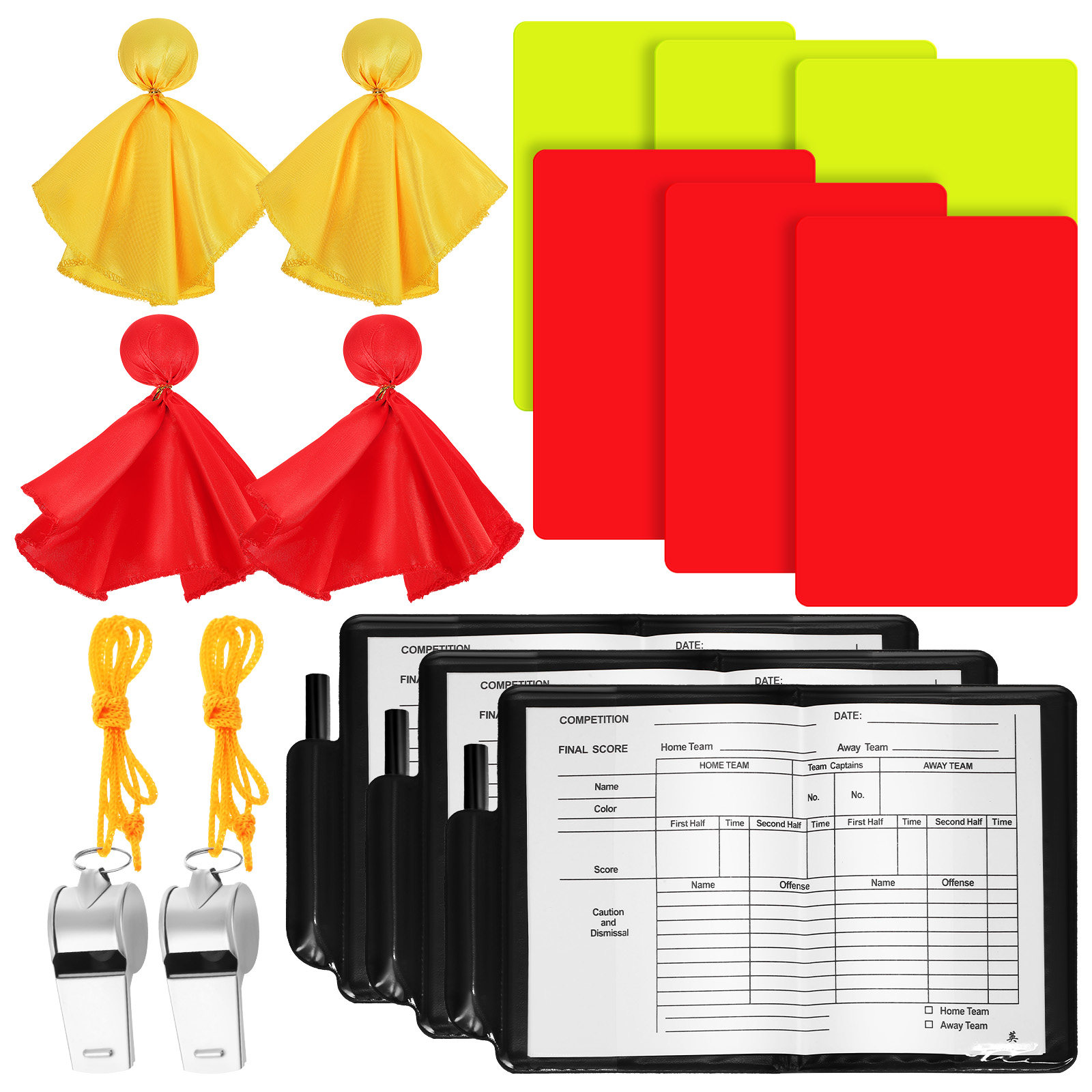 1Set Referee Set Red Yellow Ca - Sports Equipment Set 评论和价格