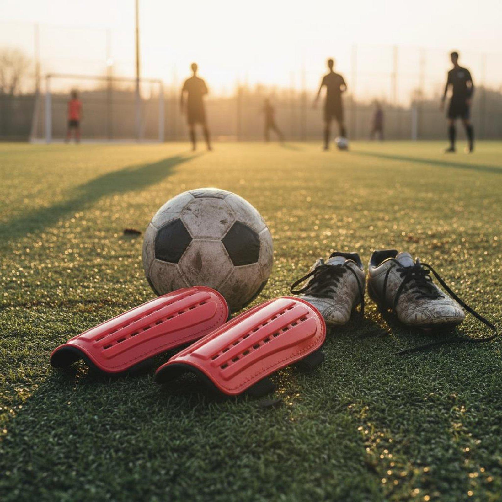 Soccer Shin Guards with Fasten - Sports Equipment For Training 评论和价格