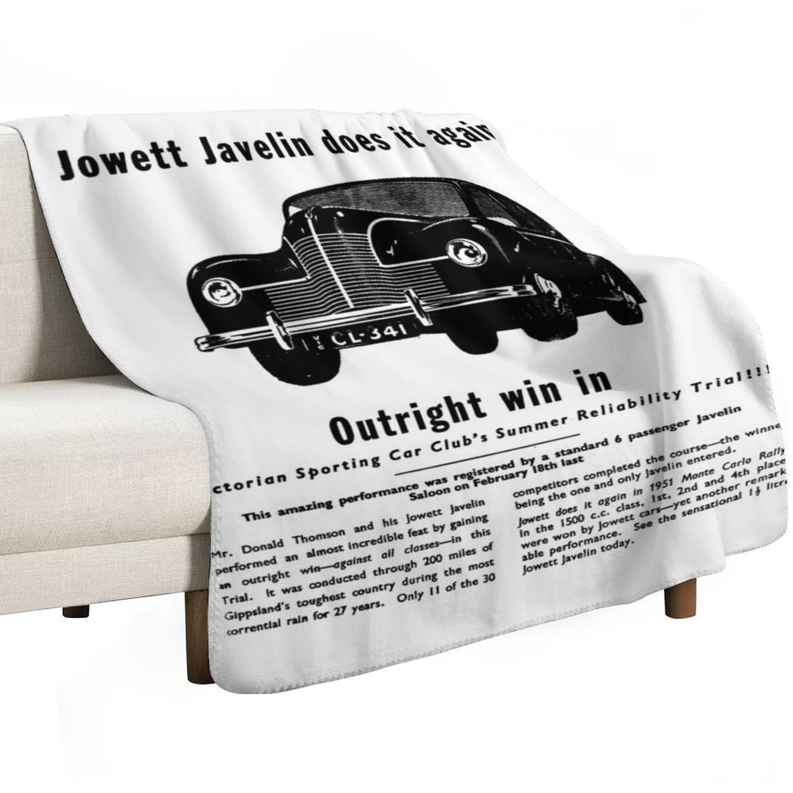 JOWETT JAVELIN Throw Blanket f - Javelin Throwing 评论和价格