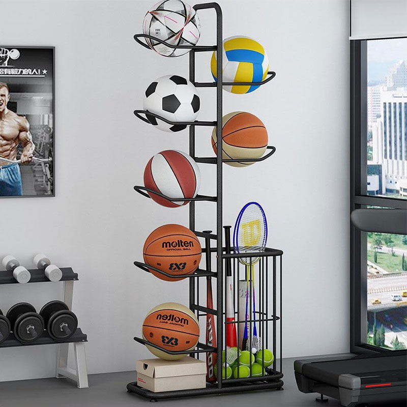 Sports Ball Storage Rack Baske - Sports Equipment For Badminton 评论和价格