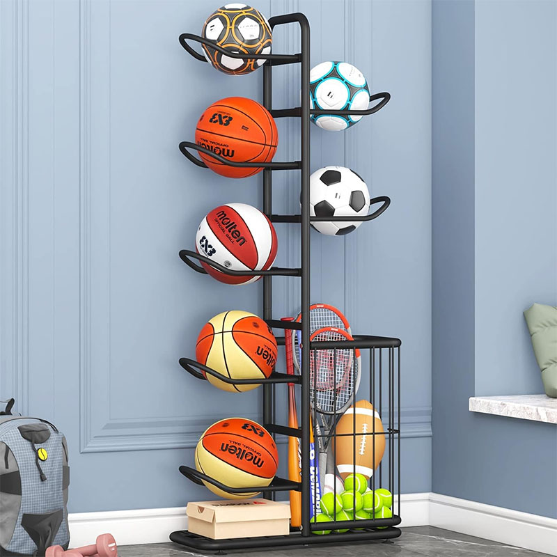 Sports Ball Storage Rack Baske - Sports Equipment For Badminton 评论和价格