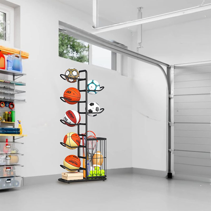 Sports Ball Storage Rack Baske - Sports Equipment For Badminton 评论和价格