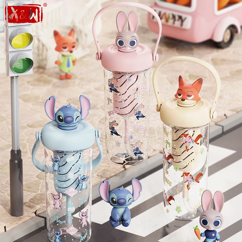 X&W Zootopia Straw Water Bottl - Xin Sports Equipment 评论和价格