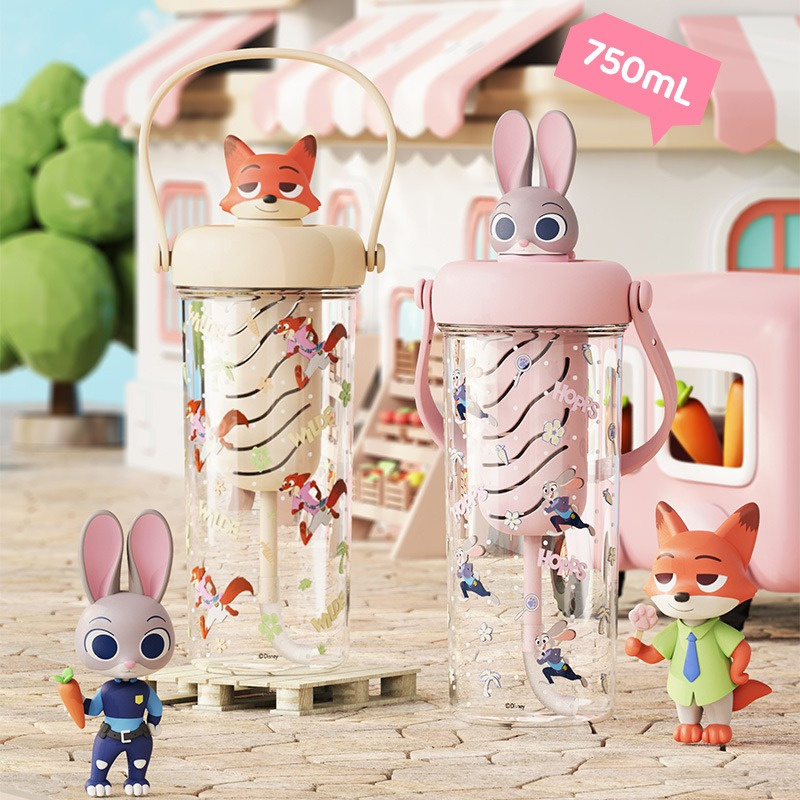 X&W Zootopia Straw Water Bottl - Xin Sports Equipment 评论和价格