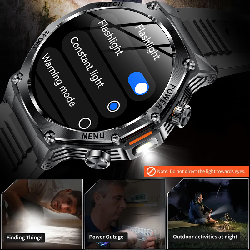 Tactical Style Smart Watch LED - Sports Equipment In Spanish 评论和价格